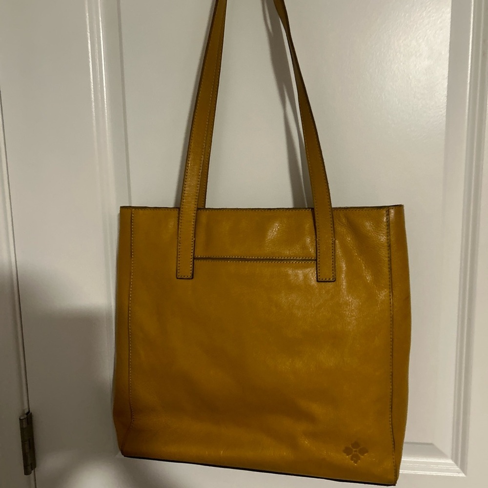 Patricia Nash Viana Tote Leather Brights Mustard Yellow - Picture 3 of 16